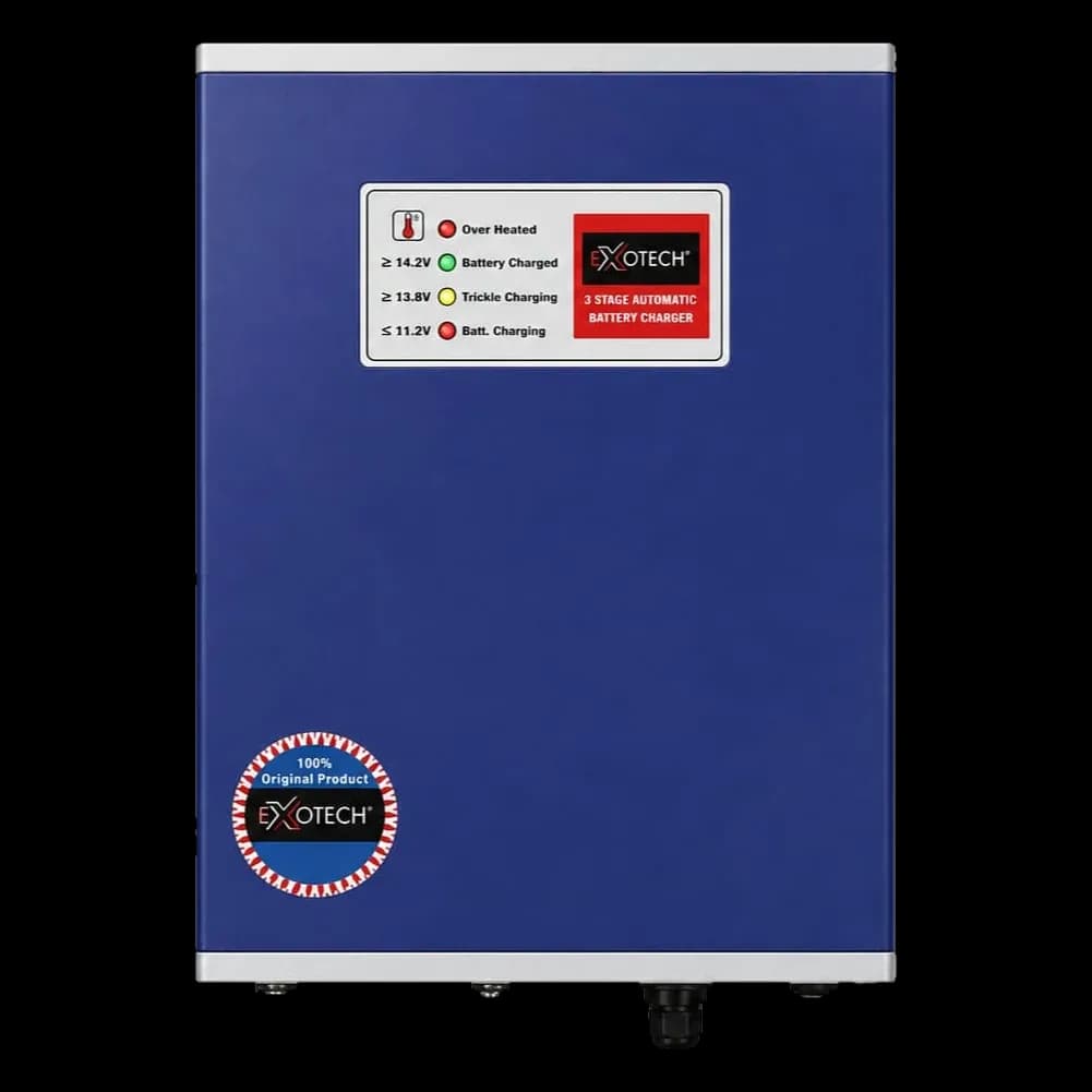Exotech 3-stage automatic battery charger